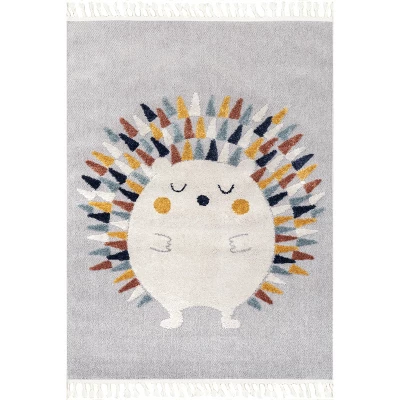 NuLOOM Amiah Hedgehog High-Low Kids Tasseled Area Rug 11 NuLOOM Amiah Hedgehog High-Low Kids Tasseled Area Rug - Image 9
