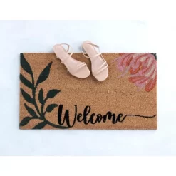 Shiraleah "Welcome" Floral Print Rectangle Doormat -Northlight Store GUEST 4cf98b2a b03a 4ce0 8fdb 20dd279abf8f