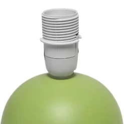 8.66" Petite Ceramic Orb Base Bedside Table Desk Lamp With Matching Tapered Drum Fabric Shade Green - Creekwood Home -Northlight Store GUEST 4d31ac43 c29f 428a b29f 7bd91f28cb59