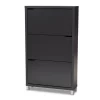Out Racks Simms Finished Wood Shoe Storage Cabinet With 6 Fold Black - Baxton Studio -Northlight Store GUEST 4d49997c 4ca8 47b7 b3e7 5970e4c27a2b