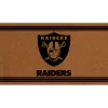 Evergreen Las Vegas Raiders Logo Turf Mat, Brown- 28 X 16 Inches Indoor Outdoor Doormat