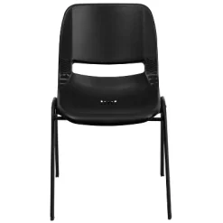 Emma And Oliver Kid's Black Ergonomic Shell Stack Chair - Black Frame And 14"H Seat -Northlight Store GUEST 4e05c9e8 de4e 4f0e a235 f89028aeb9aa