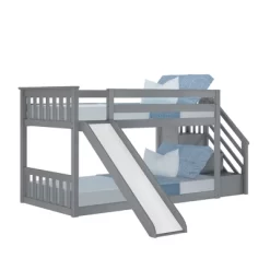 Max & Lily Twin Low Bunk Bed W/ Staircase And Slide -Northlight Store GUEST 4e509c5c c4ec 4b95 865e 3cb5c9aeb697
