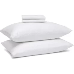 Circles Home 100% Cotton Breathable And Quiet Pillow Protector With Zipper – (8 Pack) -Northlight Store GUEST 4e928ee0 b6d2 42f1 846e 2e94e749fcfb