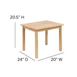 Flash Furniture Kids Solid Hardwood Table And Chair Set For Playroom, Bedroom, Kitchen - 3 Piece Set -Northlight Store GUEST 4fd57af1 acbd 4414 9754 5beb9cfdd5c0