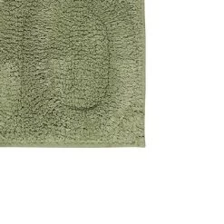 Super Soft Cotton Non-Skid Back Bath Rug 20" X 30" Sage By Castle Hill London