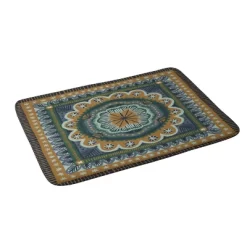 Winter Symmetric Pattern Memory Foam Bath Mat - Deny Designs