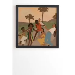 Nawaalillustrations Black Joy Framed Wall Art Black - Deny Designs -Northlight Store GUEST 524f52d6 3d70 4183 a369 f4dfc1f947d0