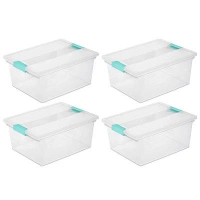Sterilite Large Clear Plastic Stackable Storage Container Bin Box Tote With Clear Latching Lid Organizing Solution For Home & Classroom 7 Sterilite Large Clear Plastic Stackable Storage Container Bin Box Tote With Clear Latching Lid Organizing Solution For Home & Classroom - Image 5