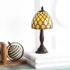12.5" Campbell Tiffany Style Table Lamp (Includes LED Light Bulb) Bronze - JONATHAN Y -Northlight Store GUEST 53176984 9931 4c53 8dec d0b953eacde8