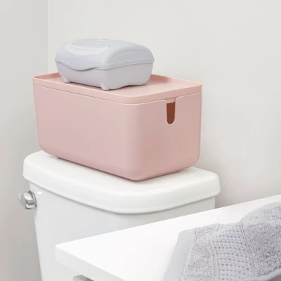 Cade Lidded Storage Bin Blush - IDESIGN 6 Cade Lidded Storage Bin Blush - IDESIGN - Image 4