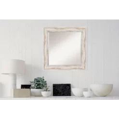 Alexandria White Wash Framed Wall Mirror - Amanti Art -Northlight Store GUEST 53c69d83 4028 49f3 9a20 7016f533892a