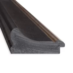 21" X 55" Non-Beveled Vogue Black Full Length On The Door Mirror - Amanti Art