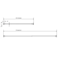 72" Half Moon Dual Mount Shower Rod - Threshold™ -Northlight Store GUEST 5420201f e4d0 4550 a485 c4c3e9014ce9
