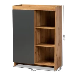 Caspian Wood Shoe Cabinet Gray/Brown - Baxton Studio -Northlight Store GUEST 54eefff8 6da7 425c 93a5 da062f3f7614
