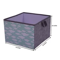 Bacati - Clouds In The City Mint//Gray Storage Box Large -Northlight Store GUEST 568b8a14 fda5 42e0 9cf4 5974116341bc