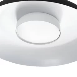 1-Light LED Integrated Matte Black Flush Mount Ceiling Light - Globe Electric