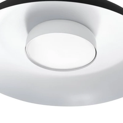 1-Light LED Integrated Matte Black Flush Mount Ceiling Light - Globe Electric 3 1-Light LED Integrated Matte Black Flush Mount Ceiling Light - Globe Electric
