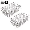 Set Of 2 Storage Bins - Basket Set For Toy, Kitchen, Closet, And Bathroom Storage - Medium Shelf Organizers With Handles By Home-Complete (Brown) -Northlight Store GUEST 56a37e03 45b1 4c93 93b6 861e8fc9779e
