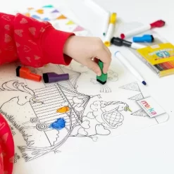 Merka Kids Toddler Essentials Coloring Placemats For Kids, Set Of 4 Mats With 7 Markers Jungle Space Sea Unicorns 8 Merka Kids Toddler Essentials Coloring Placemats For Kids, Set Of 4 Mats With 7 Markers Jungle Space Sea Unicorns -Northlight Store GUEST 56ecac5d 8086 4d13 a9e6 b1e021b9065c