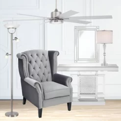 360 Lighting 3 In 1 Modern Torchiere Floor Lamp With Side Lights 70" Tall Brushed Nickel White Glass Shades For Living Room Reading Bedroom House Home -Northlight Store GUEST 56fa61ec b05c 4606 a6ed 26b90f97f23e