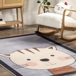 NuLOOM Samantha Kitten Kids Machine Washable Area Rug 18 NuLOOM Samantha Kitten Kids Machine Washable Area Rug -Northlight Store GUEST 571e1e43 f78b 4895 984b 919d7e8e9826