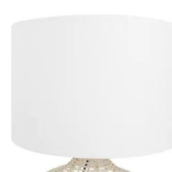 Coastal Rattan Table Lamp With Drum Shade Beige - Olivia & May -Northlight Store GUEST 574ab959 279b 422f 9a8f 8014cc16ebde