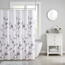 Anise Floral Printed Burnout Shower Curtain -Northlight Store GUEST 598f9897 8cbd 4e09 9d6a b94f5ca2c571