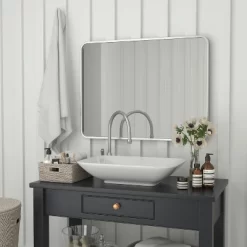 Flash Furniture Jada Decorative Wall Mirror - Rounded Corners, Bathroom & Living Room Glass Mirror Hangs Horizontal Or Vertical -Northlight Store GUEST 59c60198 189f 40b0 8c4b 2198a5b123d2