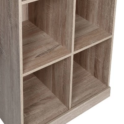 Honey-Can-Do 6 Compartment Divided Cube Cabinet Oak 4 Honey-Can-Do 6 Compartment Divided Cube Cabinet Oak - Image 2