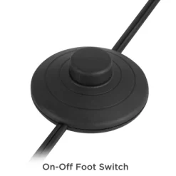 360 Lighting Rayna Mid Century Modern Downbridge Floor Lamp 61 1/2" Tall Black Gold Metal Off White Linen Drum Shade For Living Room Reading Bedroom -Northlight Store GUEST 5a6101ce b790 4952 9185 aaecadfd32c7