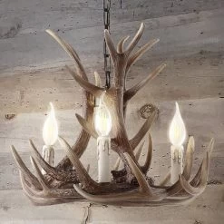 18" LED Adjustable Resin Antler Chandelier Brown - Jonathan Y -Northlight Store GUEST 5a853556 55e4 44fb adb1 f333c813dbc9
