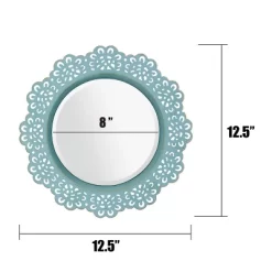 12.5" Floral Metal Lace Wall Mirror Light Blue - Stonebriar Collection -Northlight Store GUEST 5a9d3390 38ac 4a36 bbe0 62efeb4f094f