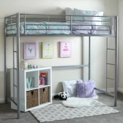 Twin Size Metal Platform Loft Bed - Saracina Home 15 Twin Size Metal Platform Loft Bed - Saracina Home -Northlight Store GUEST 5b7700ea 3ae7 47ce b6fc 3c8b64e99c1e