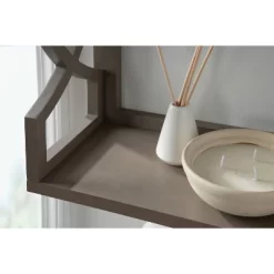 25" X 28" Raines Wood Decorative Wall Shelf Gray - Kate & Laurel All Things Decor -Northlight Store GUEST 5b7af61d 8513 481d 9a8e 3a98dc72e51b