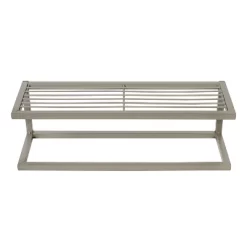 Honey-Can-Do Steel Bathroom Slatted Shelf With Towel Bar Gray -Northlight Store GUEST 5c84249c 8c9d 4869 913a b9b0ad2baad0
