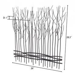 LuxenHome Rustic Black Metal Abstract Field Of Trees Wall Art Decor 14 LuxenHome Rustic Black Metal Abstract Field Of Trees Wall Art Decor -Northlight Store GUEST 5d608c24 53a3 4ee5 90bd e9759db9d5e7