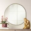 Possini Euro Design Rorschach Uneven Round Vanity Wall Mirror Modern Champagne Frame 30" Wide For Bathroom Bedroom Living Room Office Entryway House -Northlight Store GUEST 5e346987 e095 4369 83ea 3d124ffc6e94