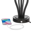 360 Lighting Heather Modern Industrial Table Lamps 25 3/4" High Set Of 2 Dark Iron With USB Charging Port Black Faux Silk Drum Shade For Bedroom Desk -Northlight Store GUEST 5f5076ff 6ec6 40c0 a60d 6dcee13cebf6