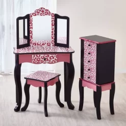 Fashion Leopard Prints Gisele Play Wooden Vanity Set Pink / Black - Teamson Kids 19 Fashion Leopard Prints Gisele Play Wooden Vanity Set Pink / Black - Teamson Kids -Northlight Store GUEST 60c46ba1 a0bd 4986 b9f6 280ceddaa470