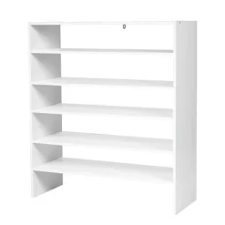 Tangkula 2-tier Stackable Shoe Rack 31" Width Organizer Shelf Set Of 3 White/Tan -Northlight Store GUEST 6149f142 fe04 46ab b0c4 e6f8290bd326