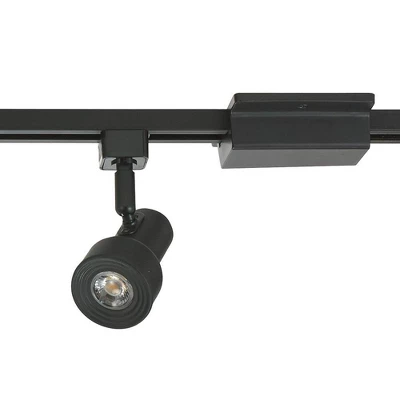 6.5" LED 3-Light Step Linear Track Pendant Black - Cresswell Lighting 4 6.5" LED 3-Light Step Linear Track Pendant Black - Cresswell Lighting - Image 2