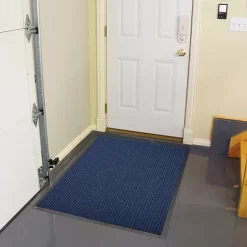 2'x3' Solid Dotted Doormat Blue/Black - HomeTrax