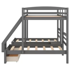 Full Over Twin & Twin Bunk Bed, Gray - ModernLuxe 16 Full Over Twin & Twin Bunk Bed, Gray - ModernLuxe -Northlight Store GUEST 6270b07f 33ee 4eb7 8c36 2fadcd7bd6ff