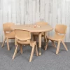Emma And Oliver 33" Round Plastic Height Adjustable Activity Table Set With 4 Chairs -Northlight Store GUEST 627381fa b045 40c9 a43e 809f9f416f16