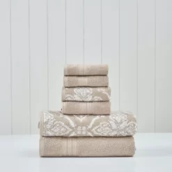 Modern Threads 6-Piece Cotton Jacquard Towel Set, Amaris. -Northlight Store GUEST 634b858c 6079 49ab b373 3ee813f919c9