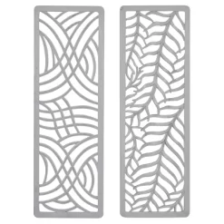 Set Of 2 Wooden Leaf Handmade Intricately Carved Wall Decors Light Gray - Olivia & May -Northlight Store GUEST 6395b445 a0b7 483a b12a 93df8d0aee03