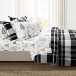370 Thread Count Wonderland Soft Flannel Sheet Set - Lush Décor