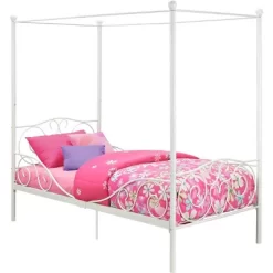 Twin Clara Metal Bed White - Room & Joy -Northlight Store GUEST 63fc5265 dea5 48d5 a36b 4239a7eb9b36