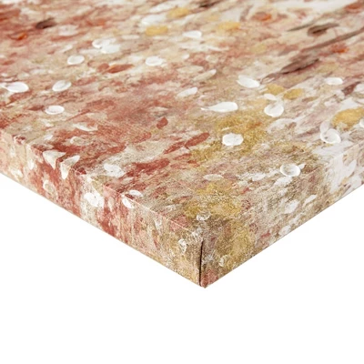 (Set Of 3) Autumn Forest Canvas Art Palette Knife Embellishment Red 6 (Set Of 3) Autumn Forest Canvas Art Palette Knife Embellishment Red - Image 4